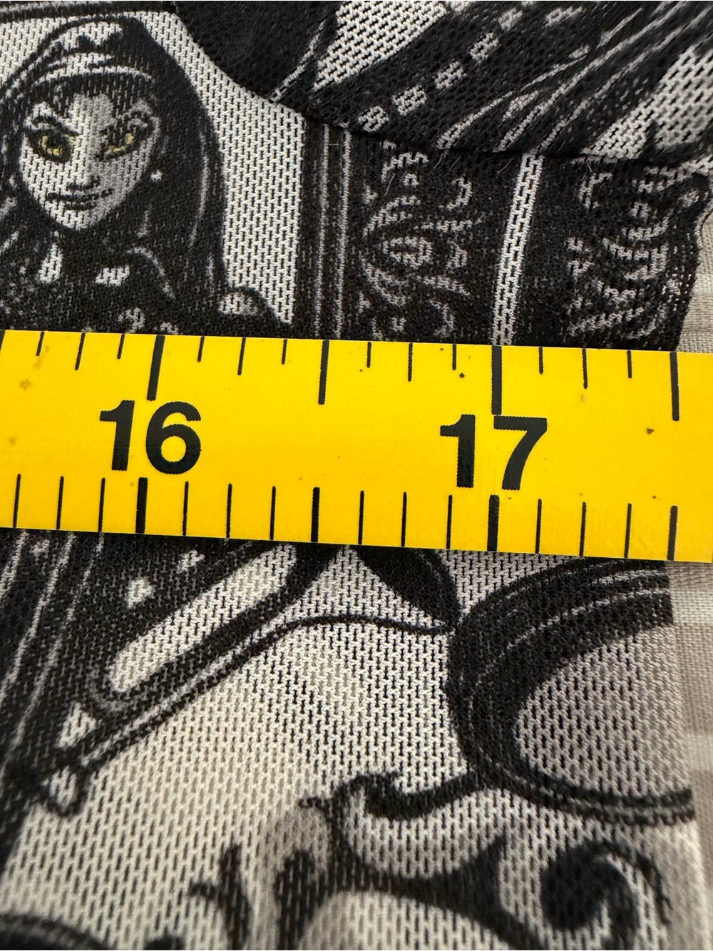 Disney The Haunted Mansion Sheer Mesh Black & White Top. Whimsigoth, Grunge 🖤👻 - Picture 8 of 10